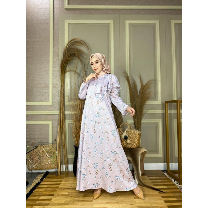 GAMIS DRESS MOTIF WANITA TERBARU ALUNA by MDLY