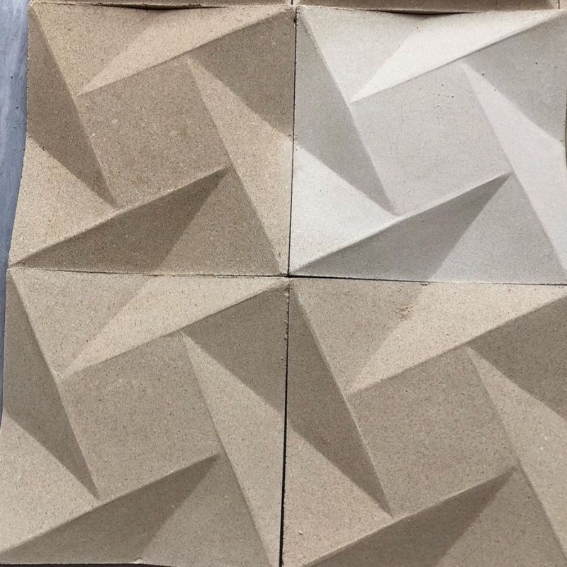 Ornamen bata tempel dekorasi dinding