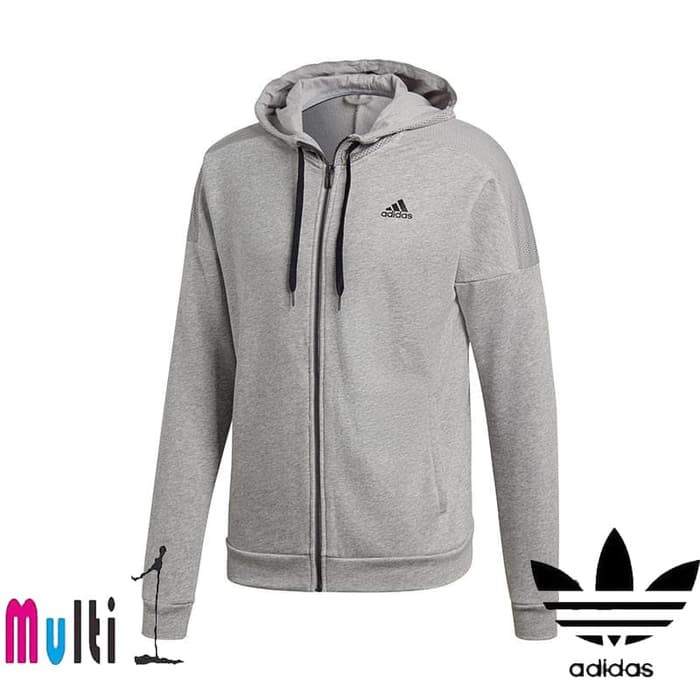 adidas grey zip up jacket