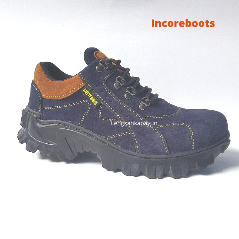 Sepatu Safety Shoes Boots Pria Wanita Ujung Besi Size 36-44