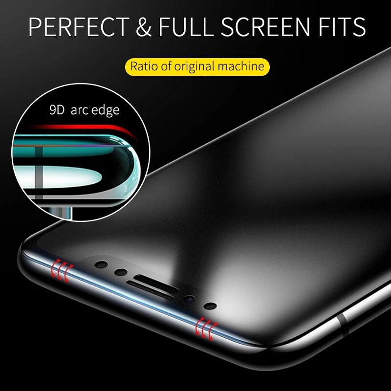 Pelindung Layar Tempered Glass 9D AG Frosted Untuk VIVO T1 Pro Y52 Y55 Y76 5G Y01 Y3 Y11 Y12 Y15 Y17 Y19 Y20 Y30 Y31 Y50 Y73 Y85 Y95 Y5S