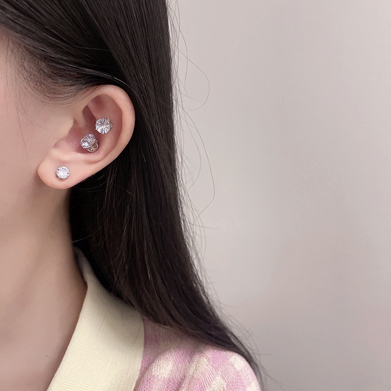 Anting Tusuk Gantung Magnetik Desain Simple Trendy Untuk Wanita