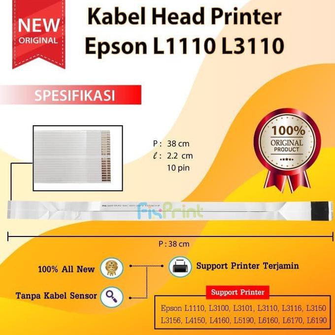 KABEL FLEXIBLE HEAD PRINTER EPSON 1110 L3110 L3101 L3110 L3116 L3150 | ORIGINAL