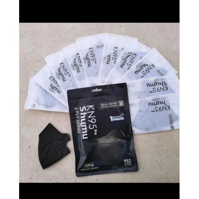 Masker KN95 PRO Shumu 6ply isi 10pcs
