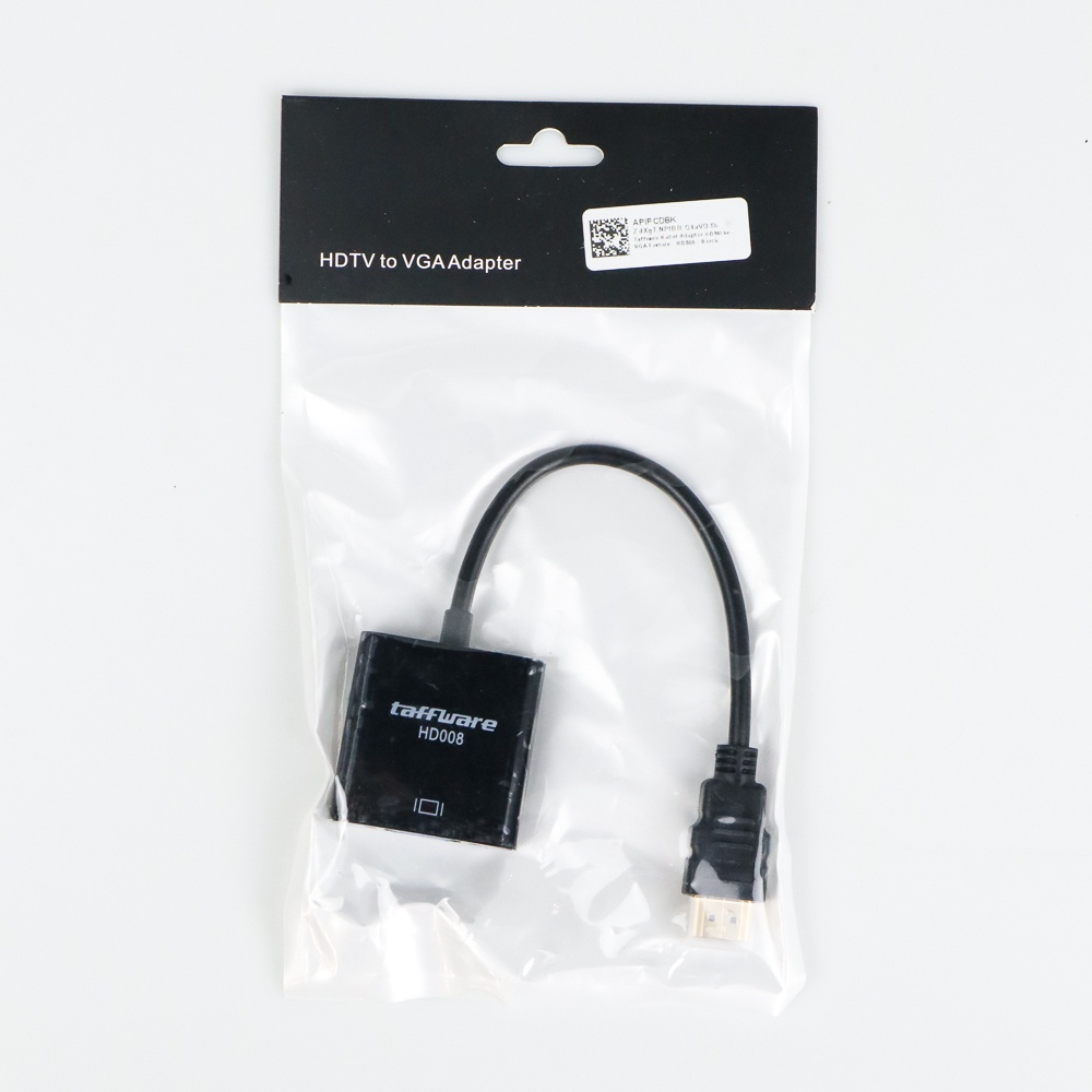 Taffware Kabel Adapter HDMI ke VGA Female - HD008 - Black