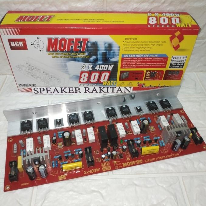 Kit power amplifier MOFET/MOSFET 2X400Watt BELL .
