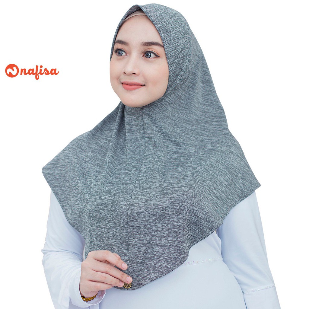 Jilbab Motif Salur Nafisa Ayana | Hijab Muslimah Saudi & malaysia | Kerudung Panjang non pet