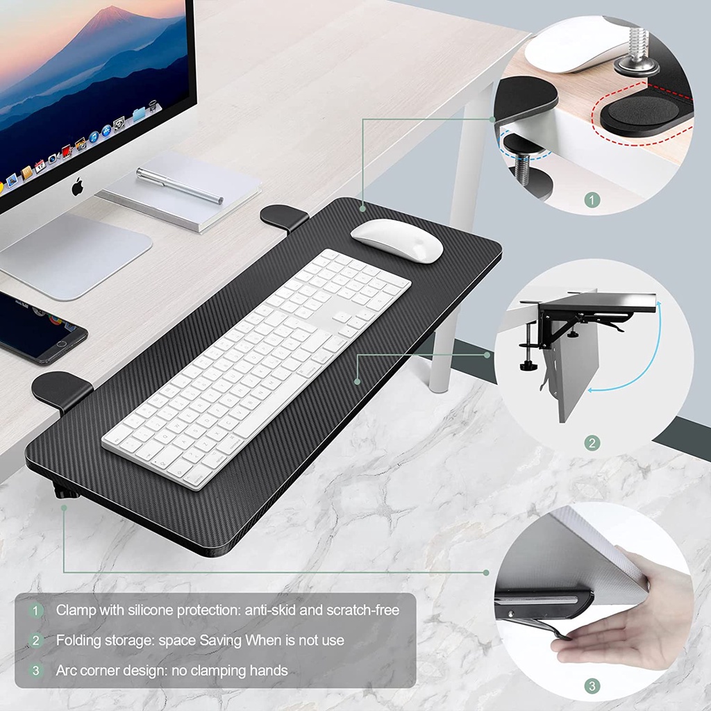 Bracket Desk Extension Board Ekstension Meja Bisa Lipat Oximus EV100