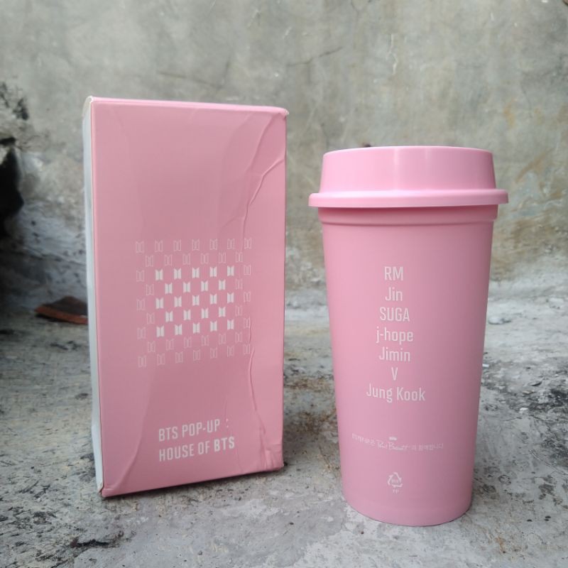 BTS Pop Up Store Reusable Tumblr