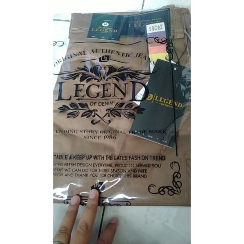 LEGEND OF DENIM™ Chinos Panjang Pria Original Long Short Pant Men's | Celana Chino Panjang Cowo