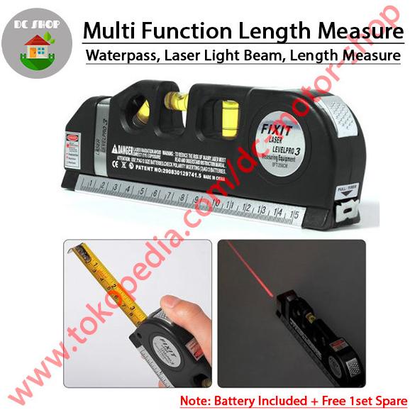 Multifungsi Meteran Laser Tape Meter Komplit / Laser Level / Waterpass Termurah