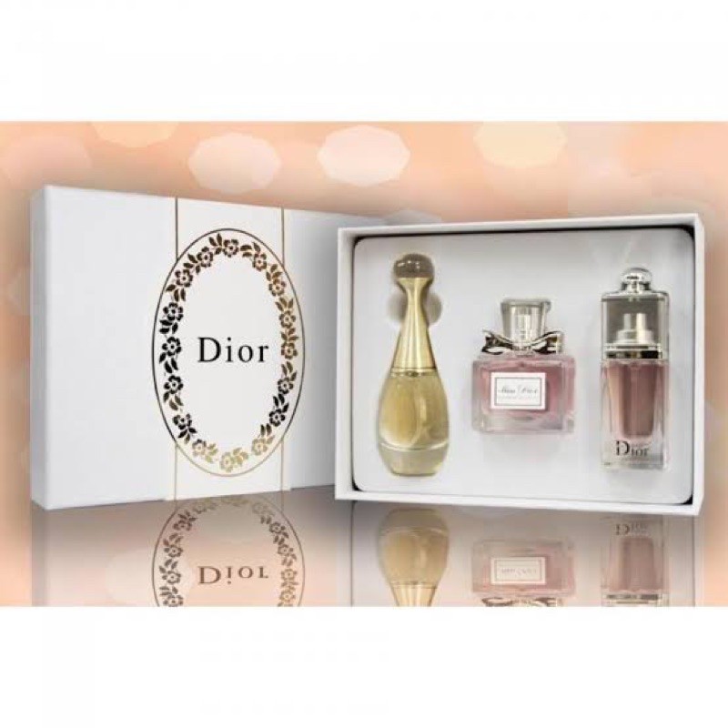 PARFUM ORIGINAL 100% Parfum DIOR THREE SET ( gift set ) BOX SEAL DIOR JADORE MISS DIOR