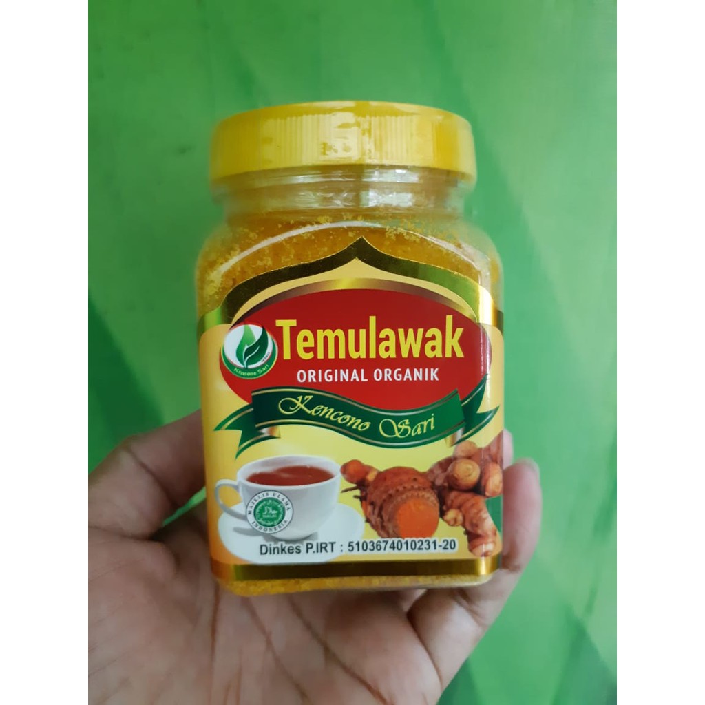 Temulawak bubuk Organik Kencono Sari Asli Original 100 gr dan 250 gr