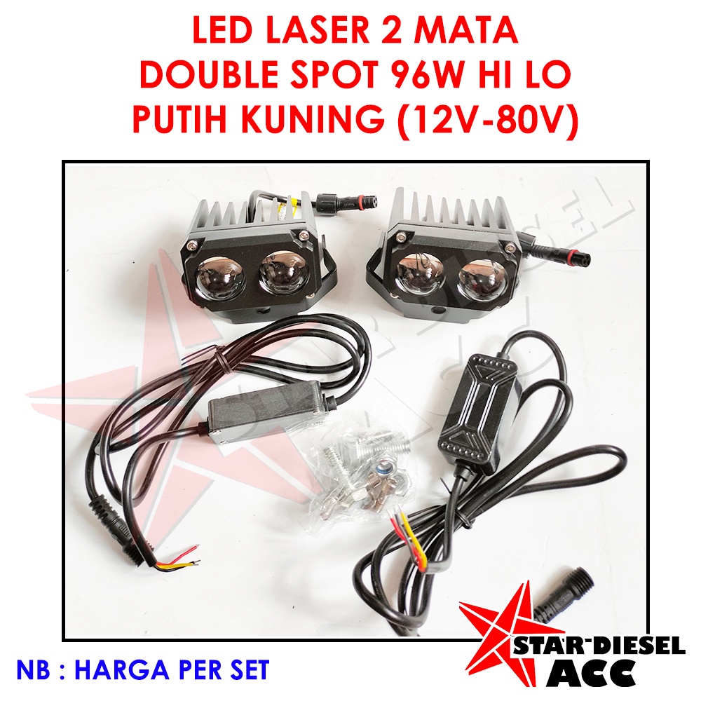 LED LASER LED 2 MATA MINI PROJECTOR LASER LED MINI LASER DUA MATA LENSA KACA  BUKAN PLASTIK