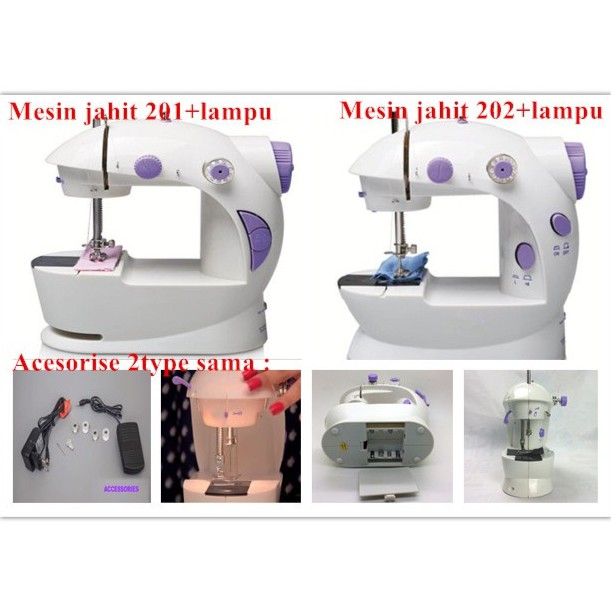 Jual Ready Ribuan Mesin Jahit Mini Portable Gt 202 Fhsm 202 New Ada Lampumya Indonesia Shopee Indonesia
