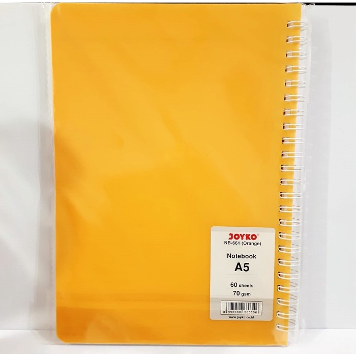 

[RESTOCK] Buku Agenda Bergaris A5 Joyko NB-661 Colour 60 Lembar| Notebook Spiral - Orange