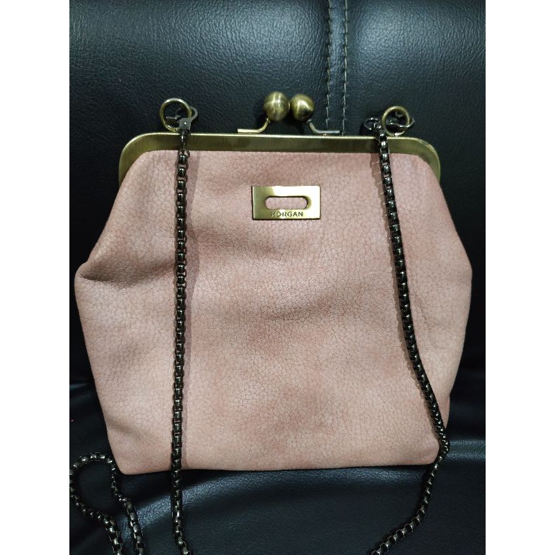 PL Tas Sling Morgan Kulit warna Lilac