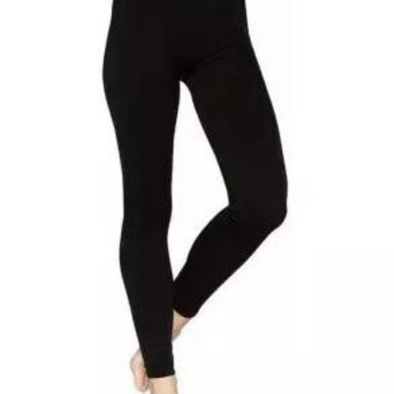 Legging HW Fleece polos super tebal Legging Import