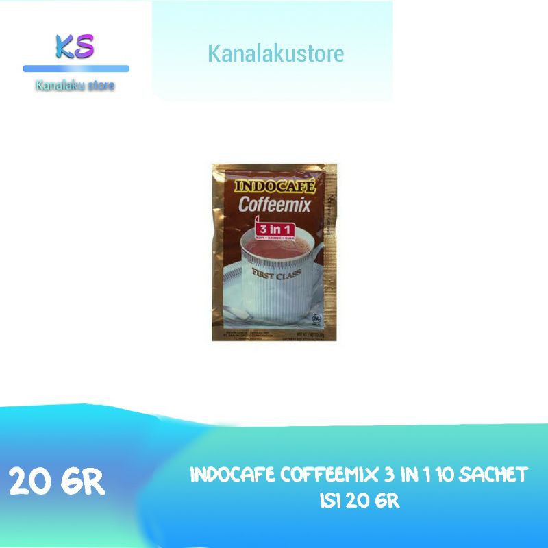 

INDOCAFE COFFEEMIX 3 IN 1 /10 SACHET×20 GR