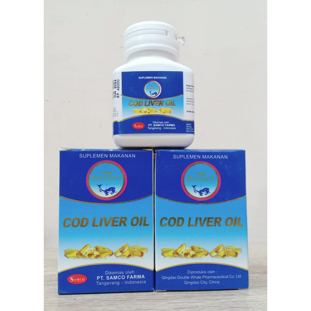 COD LIVER OIL CAP IKAN PAUS ISI 100 KAPSUL