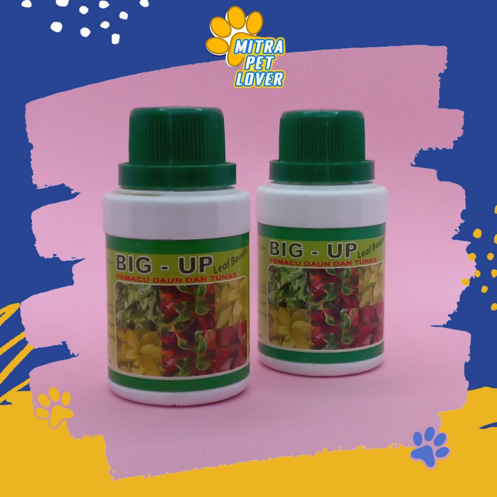 NUTRISI PERTUMBUHAN DAUN &amp; TUNAS TANAMAN - BIG UP 125 ML - PEMACU TUMBUH DAUN DAN TUNAS PADA TUMBUHAN - PUPUK CAIR - AMPUH AMAN - MURAH GARANSI KUALITAS ASLI ORIGINAL - PET TAMASINDO OBAT KESEHATAN &amp; VITAMIN TERNAK HEWAN PELIHARAAN MITRAPETLOVER