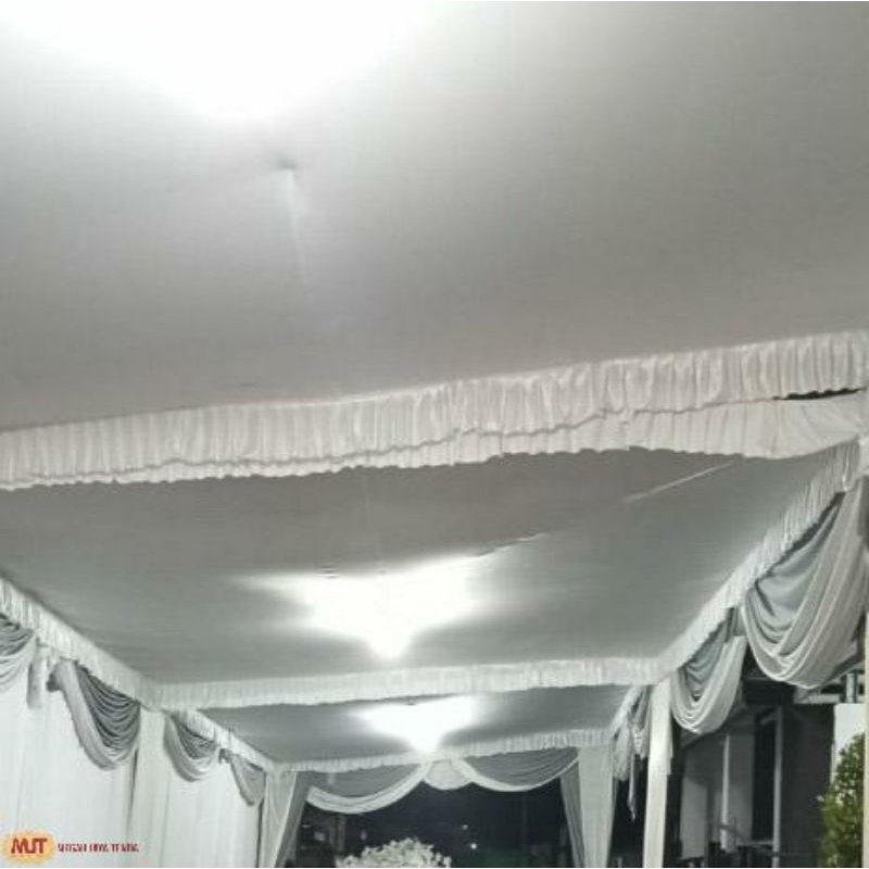 plafon tenda datar putih 4x5 putih