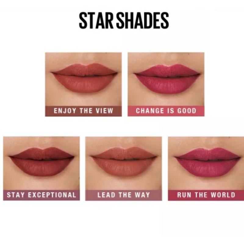 Maybelline Superstay Ink Crayon Lipstik Matte Tahan Lama 8 Jam