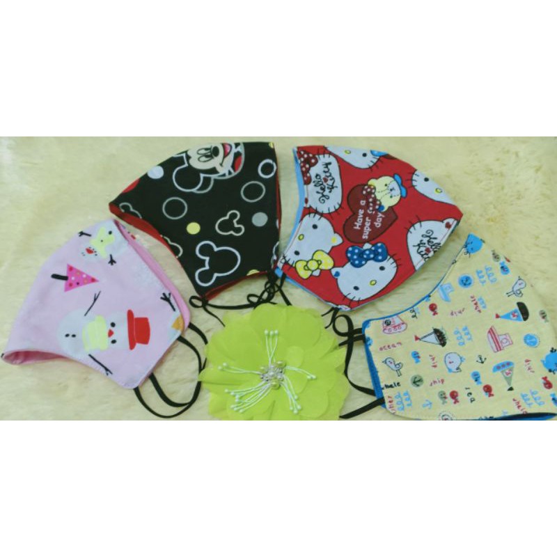 masker anak motif lucu 3 ply