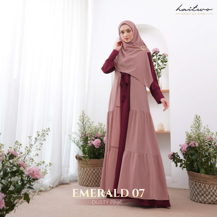 HAITWO EMERALD 007 GAMIS SET JILBAB