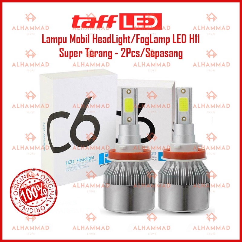 [ORIGINAL 100%] Lampu Mobil HeadLight/FogLamp LED H11 Super Terang - 2Pcs/Sepasang