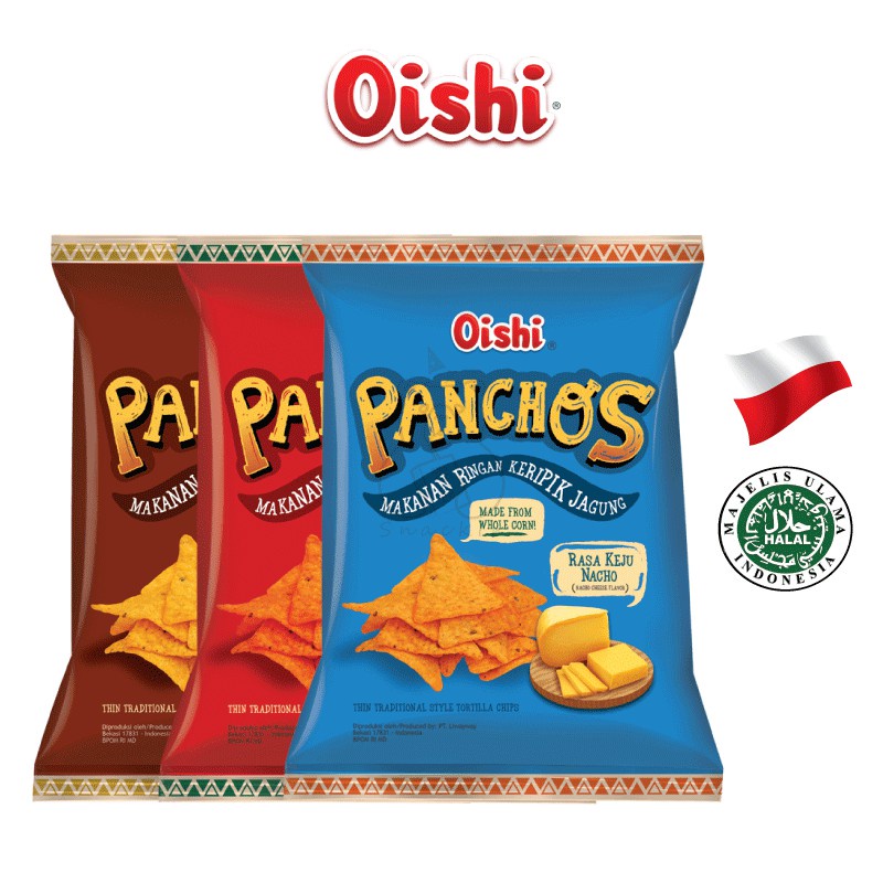 

Oishi Panchos Keju Nacho 145gr Makanan Ringan Jajan