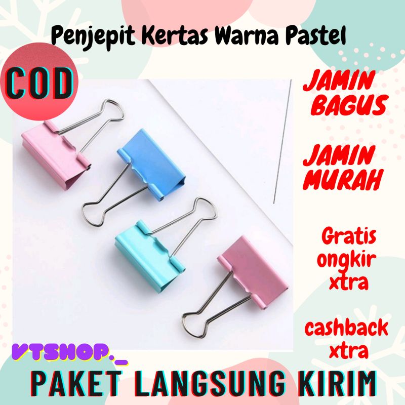 

V293 - Penjepit Kertas / Klip Besi / Klip Kertas / Alat Kantor / Alat Sekolah / Klip Buku