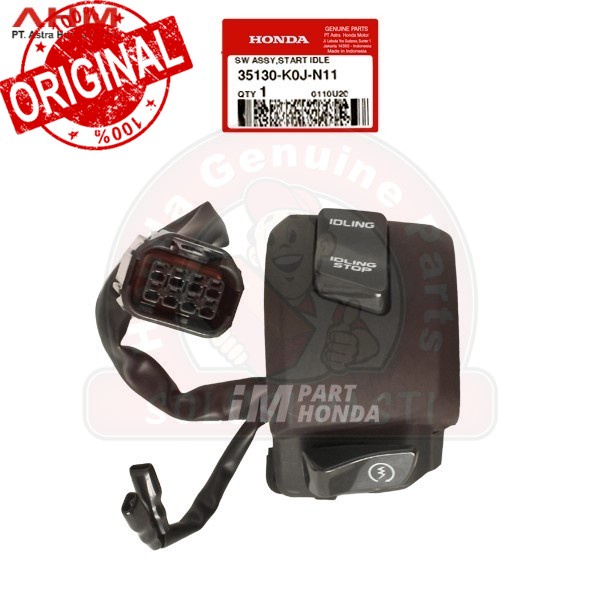 35130-K0J-N11 Switch Assy Start Idle Holder Kanan GENIO ISS Idling MURAH DAN ORI