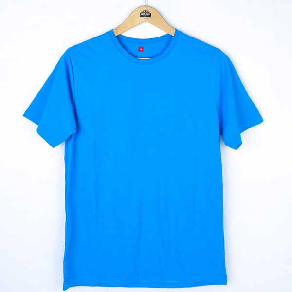 Kaos Polos Madura I Catton Combed 30S  I Warna Biru Turkish