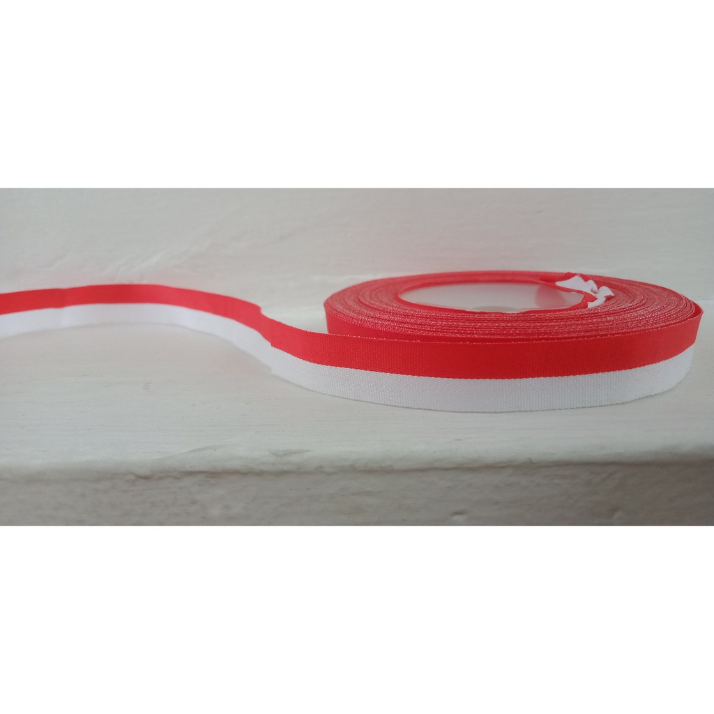 

PSR122 Per Roll 12 mm Pita Satin Merah Putih HUT RI 17 Agustus Kemerdekaan Hias Bingkisan Kado