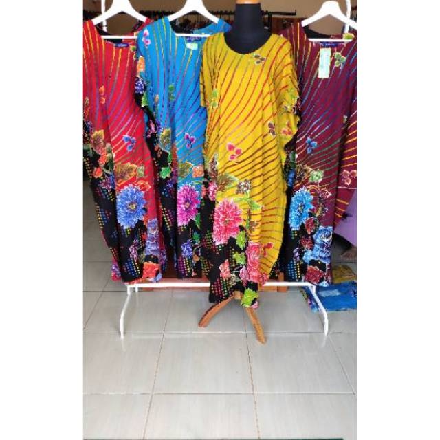 Daster kencana ungu label biru Kalong/Kelelawar