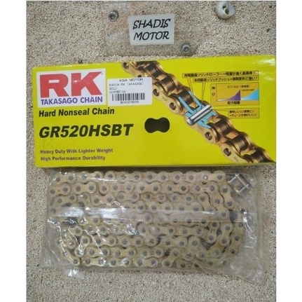 Jual Rantai Motor Merk RK Takasago Chain Ukuran 520 HSBT Panjang 120 ...