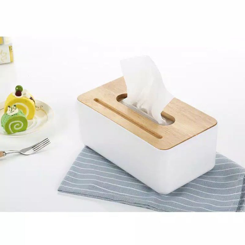 Tissue Box Aesthetic Kotak Tisu Estetik Putih