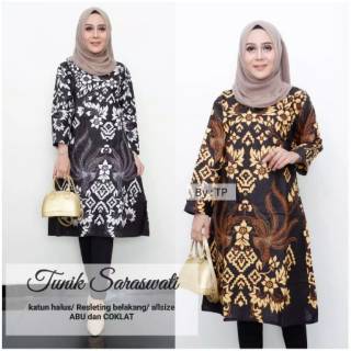 63 Model Baju Batik Modern Dress Terbaru