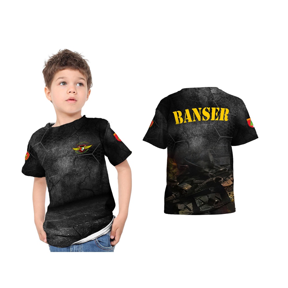 TiniShop - Kaos Banser Anak / Kaos Anak Unisex Design Banser FullPrint