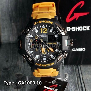 JAM TANGAN PRIA G-SHOCK CASIO GA-1000 TALI KUNING