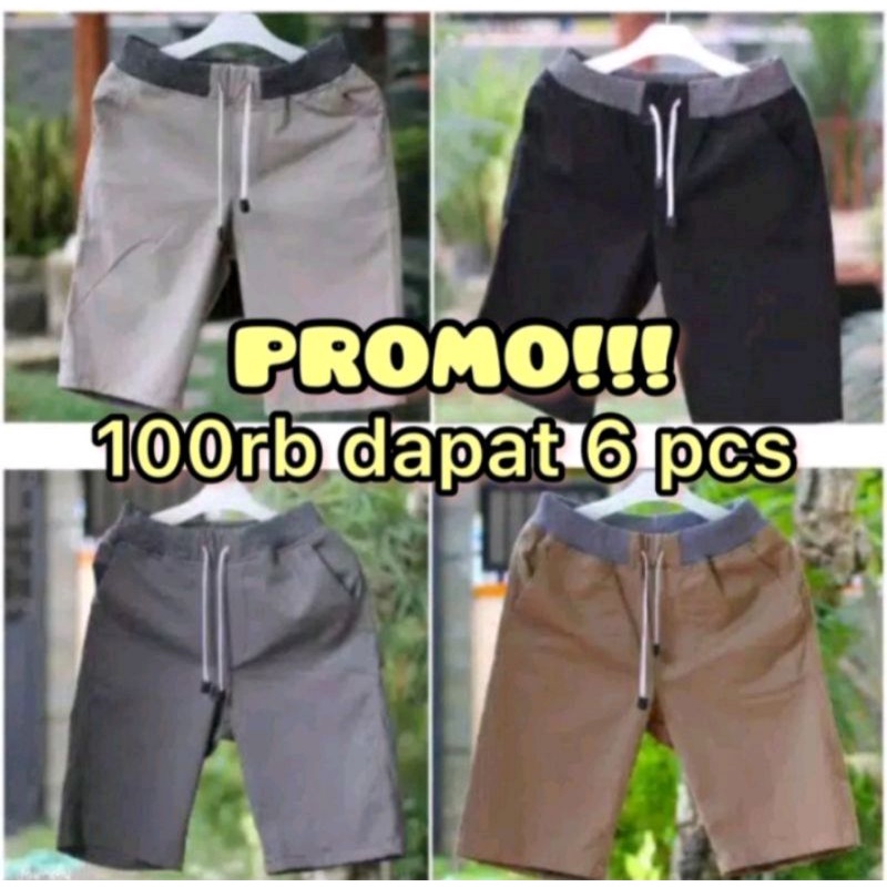 CELANA CHINO PRENDEK PRIA PINGGANG KARET RIP KATUN TWILL