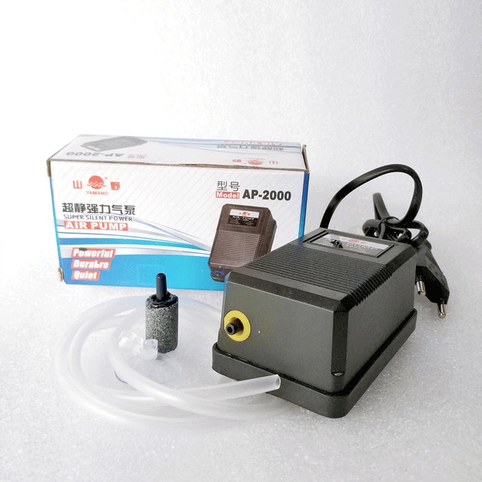 POMPA AIR PUMP AERATOR POMPA OKSIGEN AQUARIUM IKAN AKUARIUM 1 LUBANG FREE SELANG