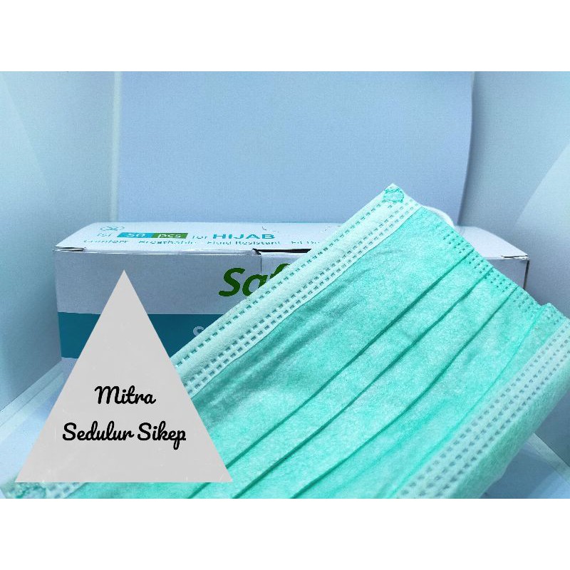 Masker Hijab Safelock l Masker Headloop l Masker Jilbab