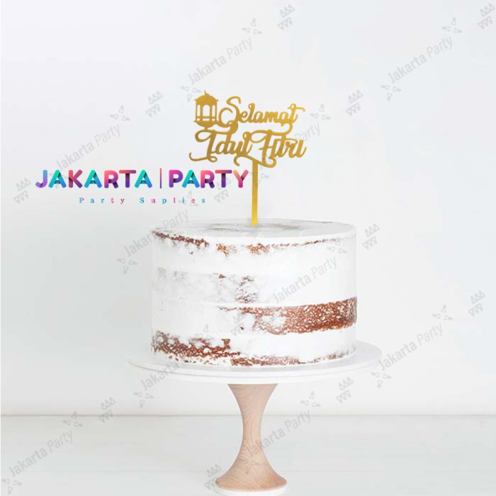 Cake Topper Selamat Idul Fitri #4 / Topper Cake Lebaran / Topper Hiasan Lebaran