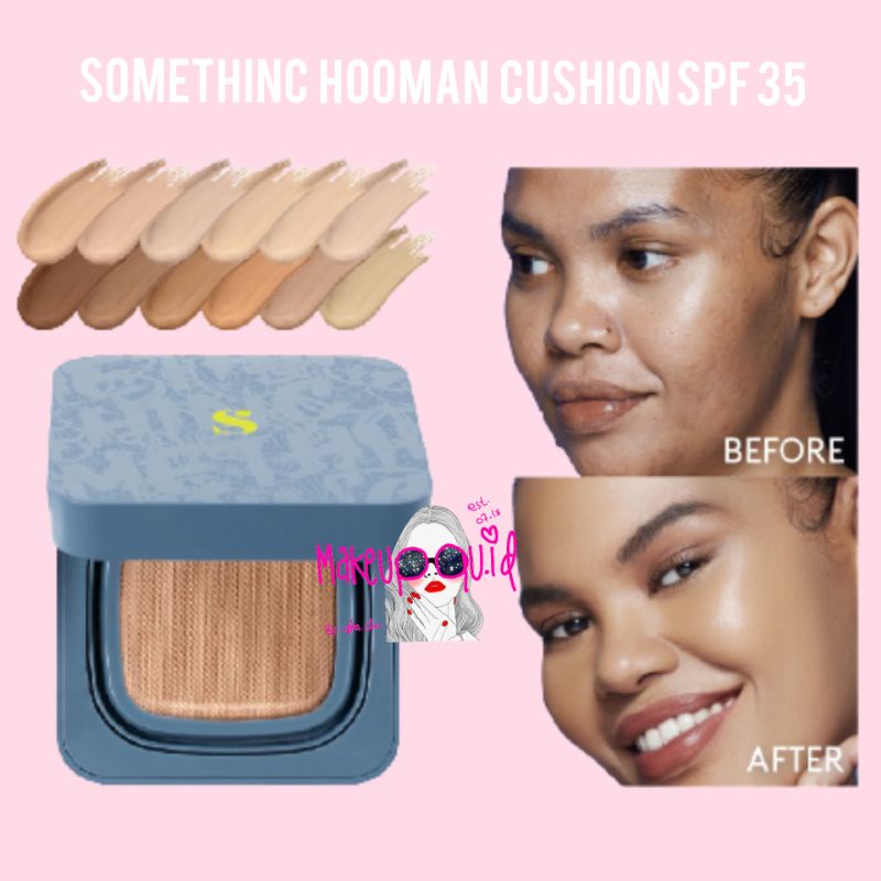 Somethinc Hooman Cushion Breathable UV Cushion Cover SPF 35 PA ++++ / Cushion Matte Finish / Somethi
