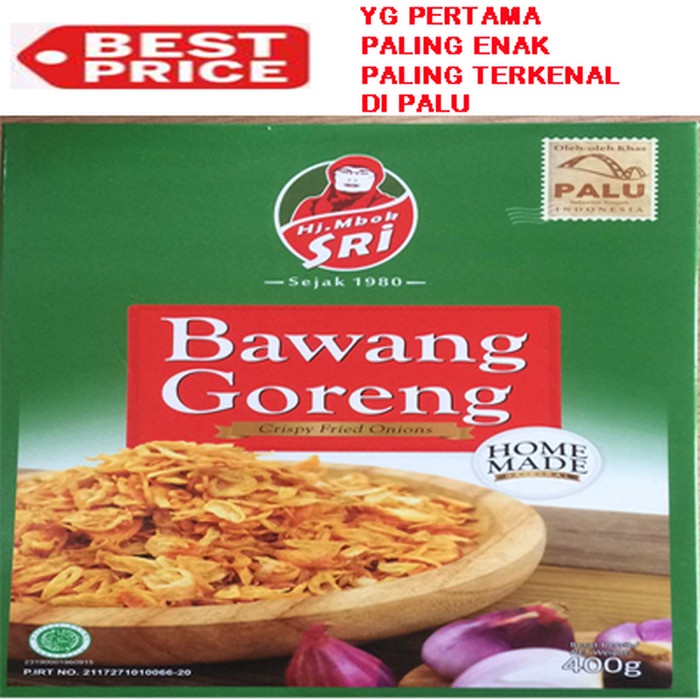 

Siap Krim Bawang Goreng Mbok Sri Palu Paling Enak