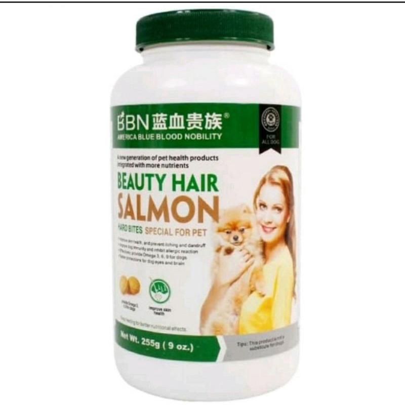 BBN Beauty hair salmon . Dog supplement for hair and coat