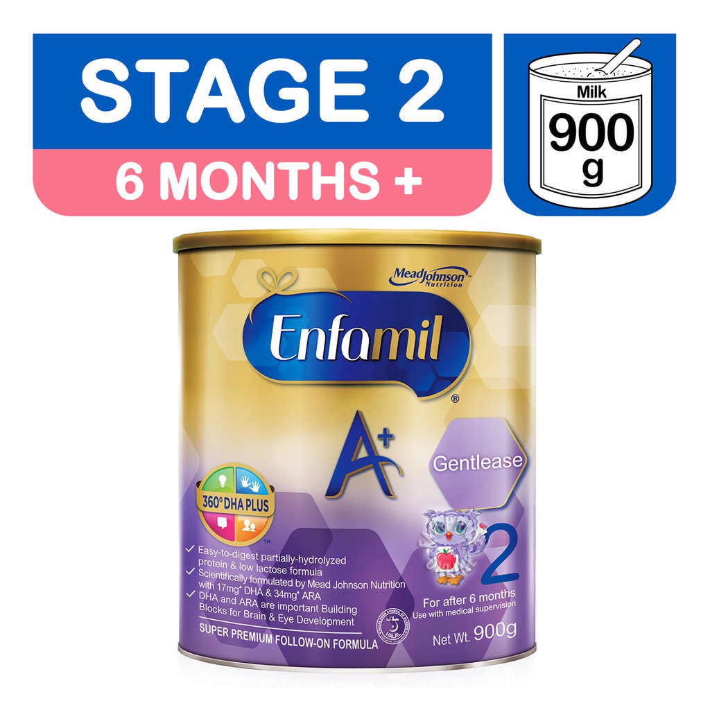 Enfamil A Gentlease Baby Milk Powder Formula Stage 2 900g Singapore Shopee Indonesia