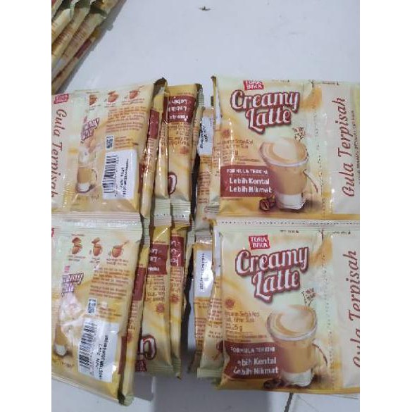 

kd KOPI TORA BIKA CREAMY LATTE RENCENG 10 sachet LAQ